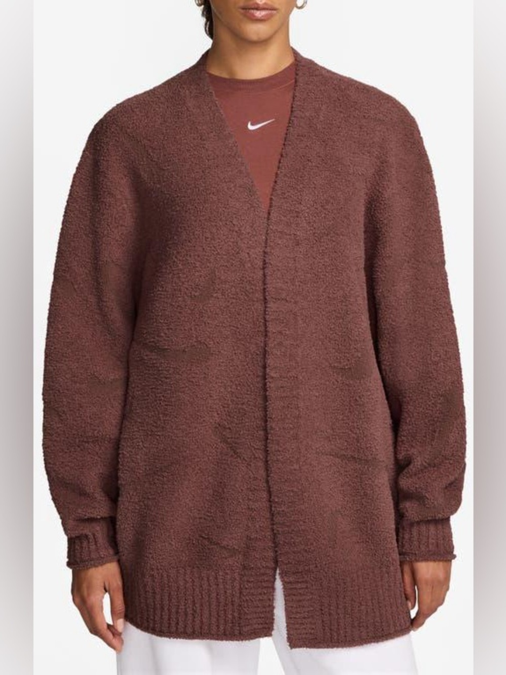 Nike Phoenix Cozy Bouclé Oversized Cardigan
